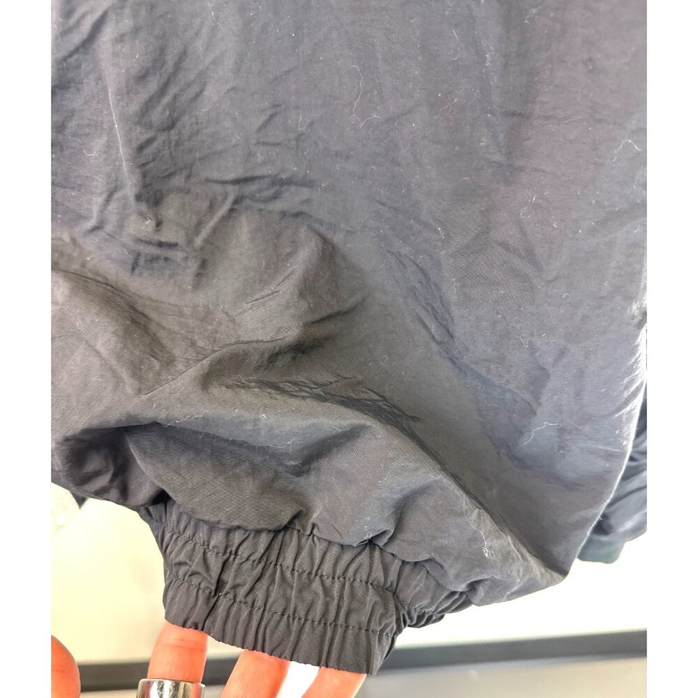 Lorna Jane Black & White Windbreaker Jacket Hood & Drawstring Hem Oversize - Picture 6 of 14